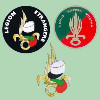 3 Aufkleber Fremdenlegion