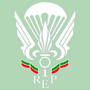 Aufkleber 1° R.E.P. (schwarz - weiss - grau)