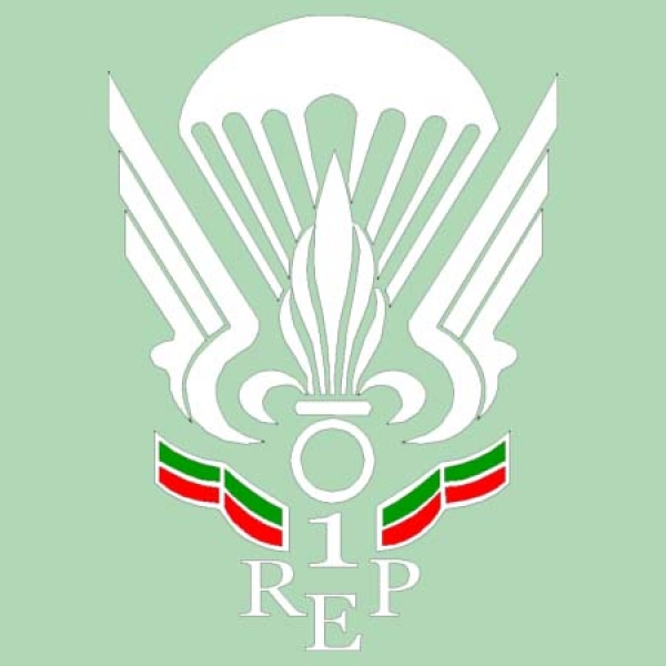 Aufkleber 1° R.E.P. (schwarz - weiss - grau)